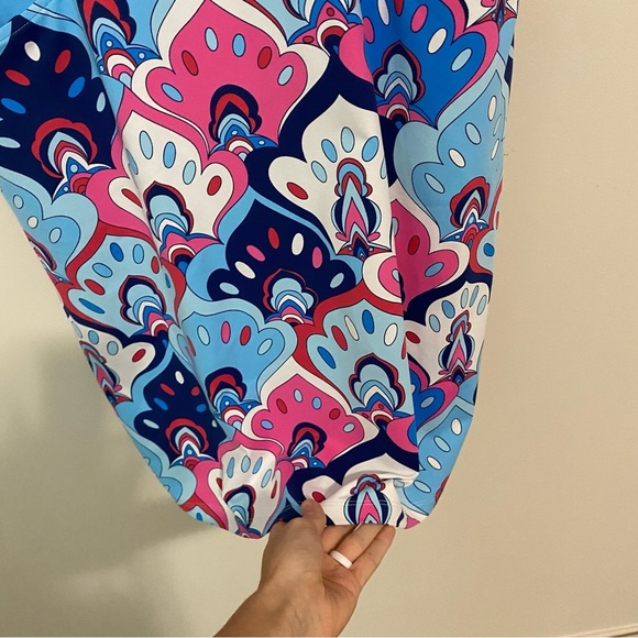 J. McLaughlin Catalyst Psychedelic Sheath Dress size Large - Picture 4 of 9